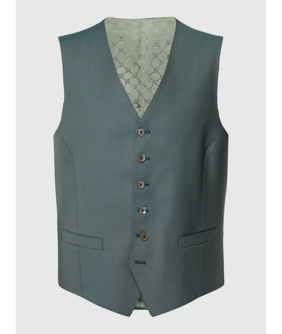 obrazek 1 Kamizelka do garnituru o kroju slim fit z kieszeniami z wypustką model ‘Weazer’
