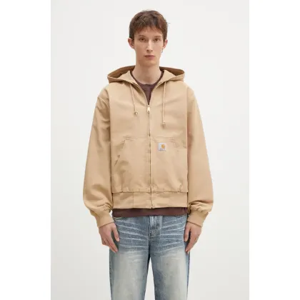 Zdjęcie Carhartt WIP kurtka jeansowa OG Active Jacket męska kolor brązowy przejściowa oversize I034311.700