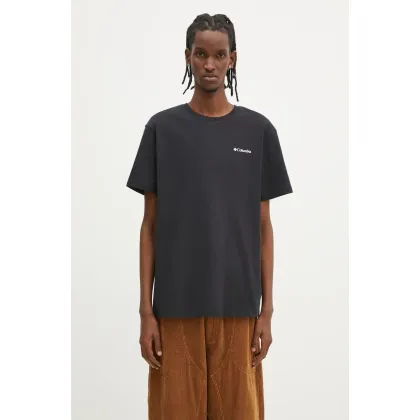Zdjęcie Columbia t-shirt bawełniany North Cascades kolor czarny z nadrukiem 1834041