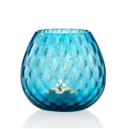 Zdjęcie Dekoracyjny świecznik do apartamentu włoskie szkło Murano