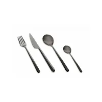 Picture Unique Italian Linea table spoon made of stainless steel - set of 6 pieces.