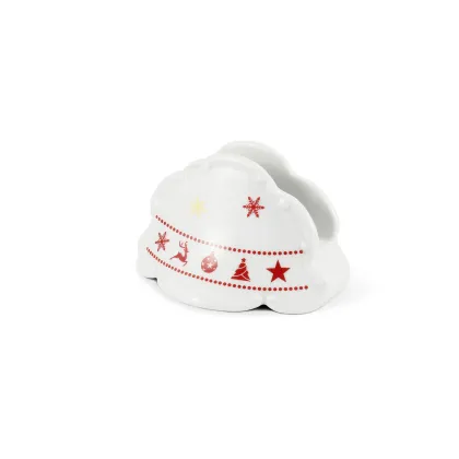 Zdjęcie Piękny serwetnik z porcelany zdobiony stylowym motywem - Leander