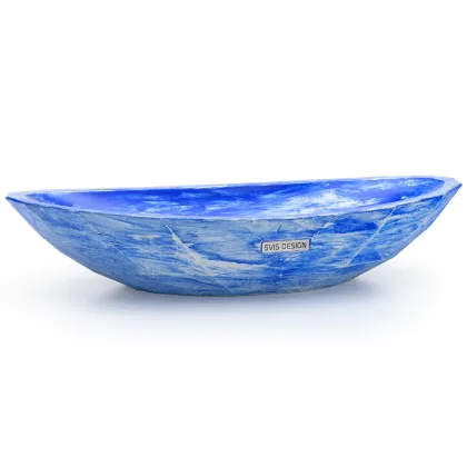 Zdjęcie Stylowa umywalka 60 cm DIAMOND BASIC – THRILL, niebieski, lakier matowy