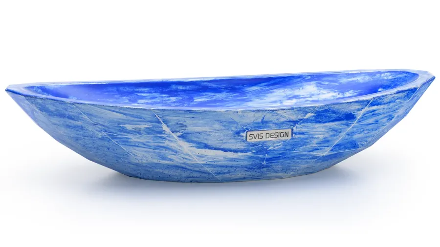 obrazek 1 Stylowa umywalka 60 cm DIAMOND BASIC – THRILL, niebieski, lakier matowy