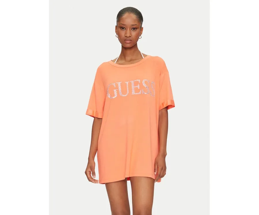 obrazek 1 Guess T-Shirt E5GI07 K68D2 Pomarańczowy Regular Fit