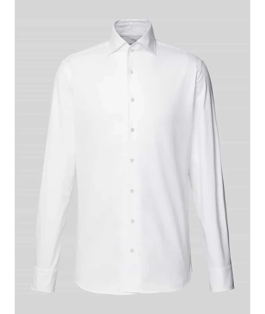 obrazek 1 Koszula biznesowa o kroju slim fit z diagonalu