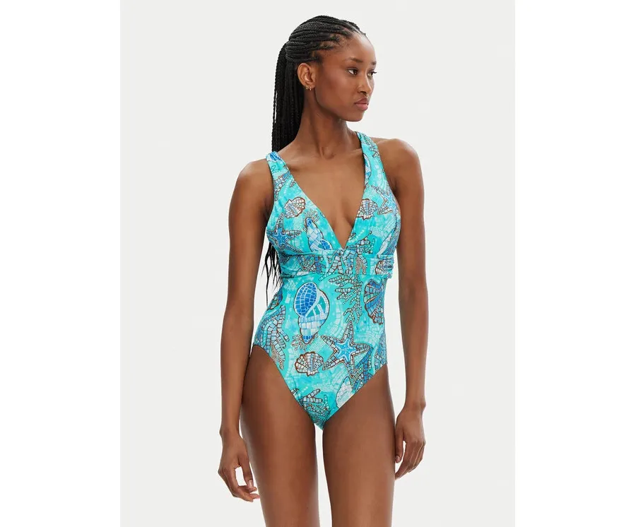 obrazek 1 Seafolly Strój kąpielowy La Mer 10950-214 Turkusowy