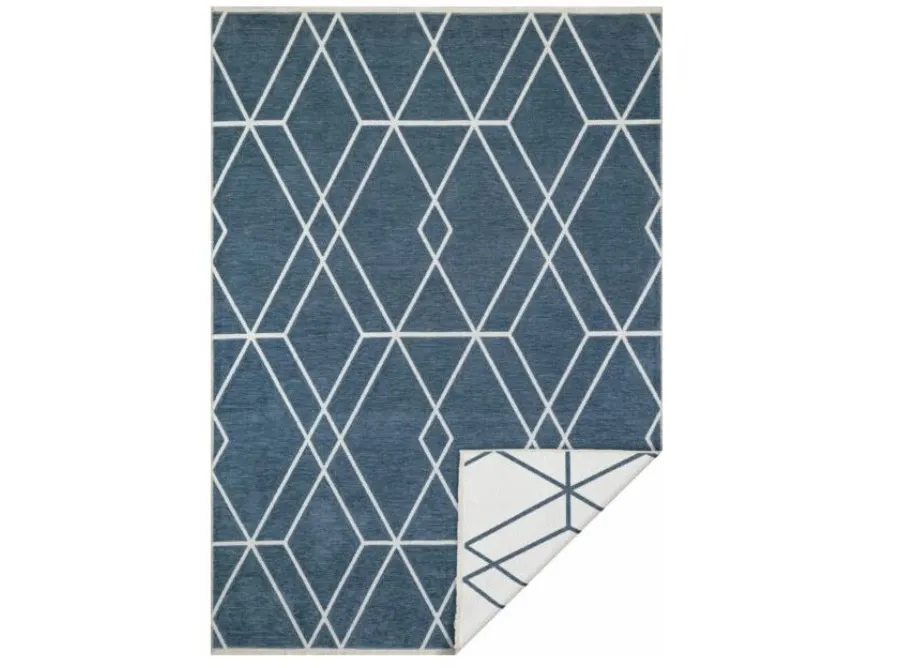 obrazek 1 Fantastyczny gemetryczny dywan Boucle Blue Diamond