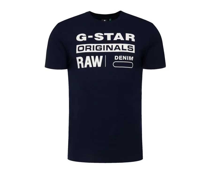obrazek 1 G-Star Raw T-Shirt D14143-336-6067 Granatowy Regular Fit