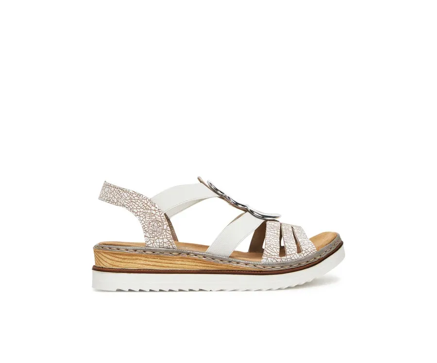 obrazek 1 Rieker Sandały 679L4-80 Biały