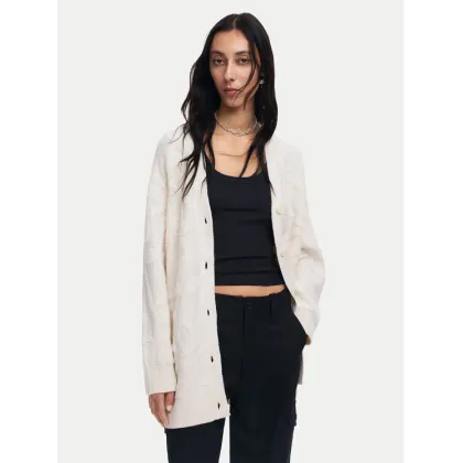 Zdjęcie Desigual Kardigan Montreal 24WWJF12 Écru Loose Fit