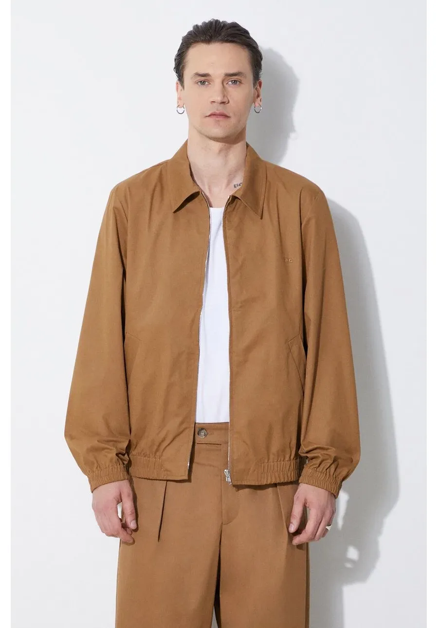 obrazek 1 A.P.C. kurtka blouson gilbert męska kolor brązowy przejściowa COGXS-H02922