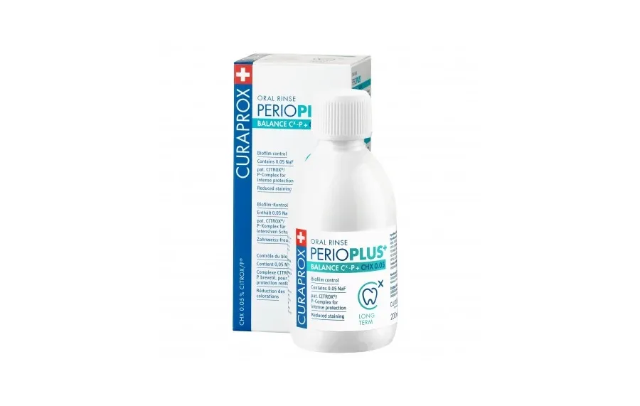 obrazek 1 Curaprox Perio Plus Balance - Płyn do płukania ust 0.05% CHX i CITROX 200 ml 200 ml