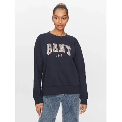 Zdjęcie Gant Bluza Rel Logo C-Neck 4200725 Granatowy Relaxed Fit