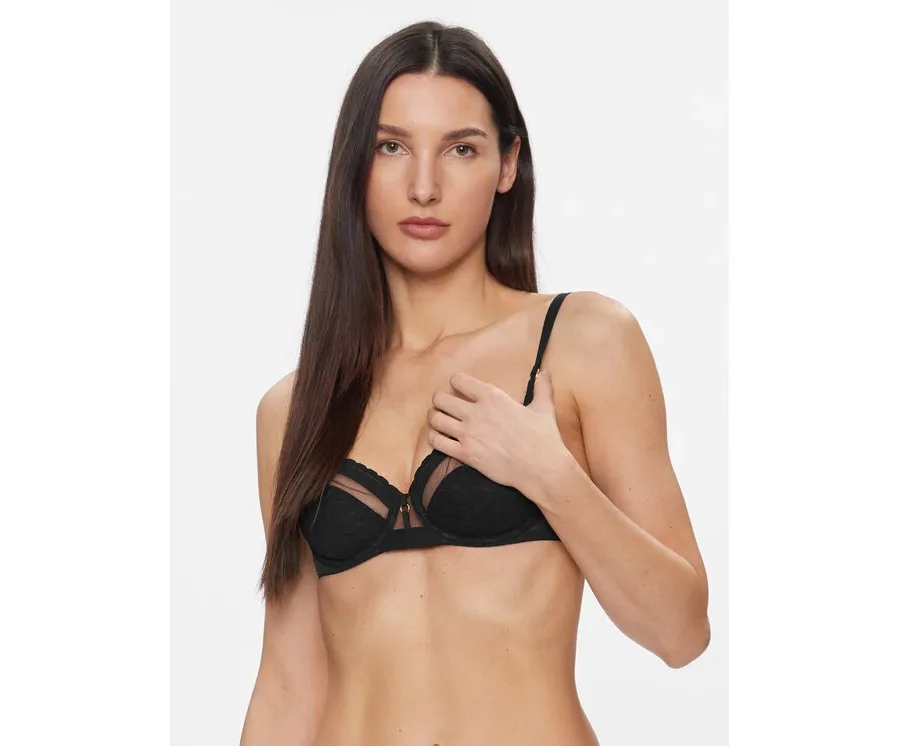 obrazek 1 Chantelle Biustonosz z fiszbiną Monogram C11ZM0 Czarny