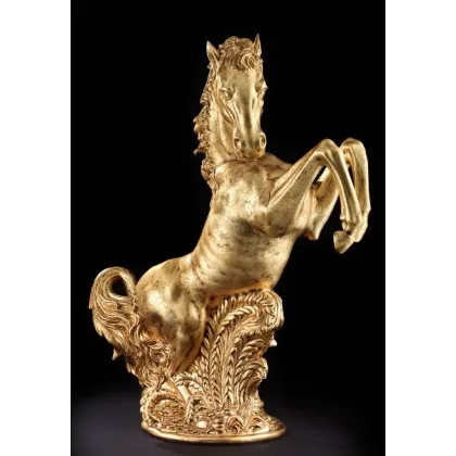 Zdjęcie Złoty ceramiczny koń