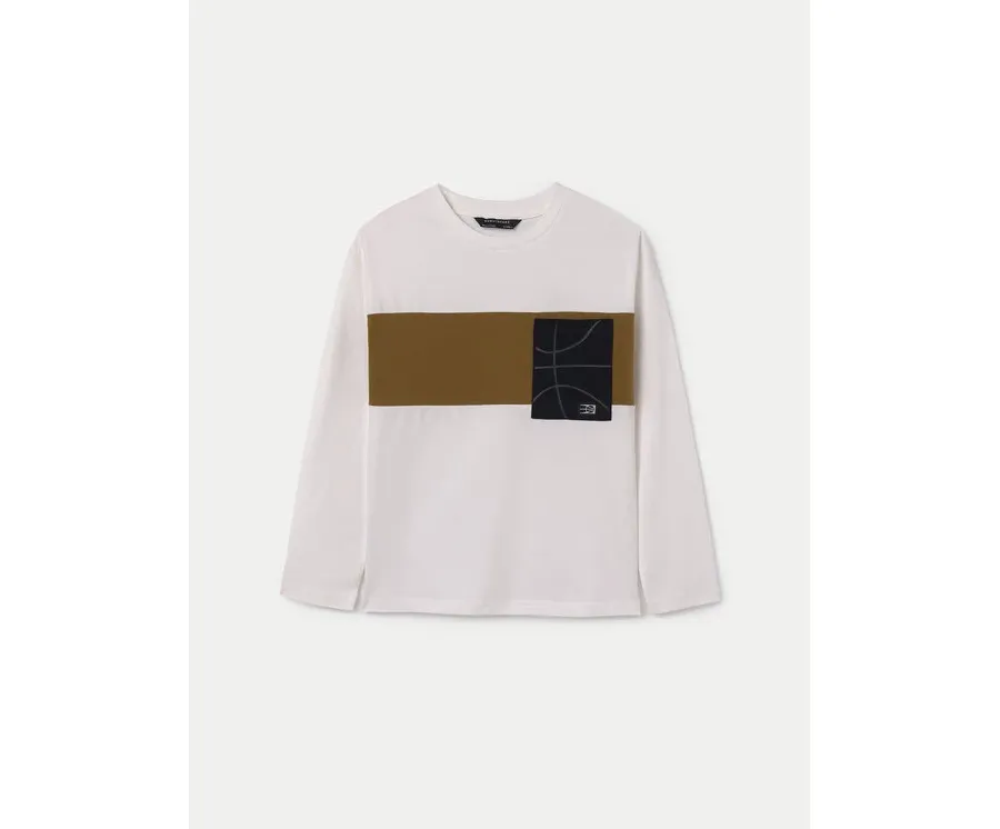 obrazek 1 Mayoral Bluzka 7084 Écru Regular Fit