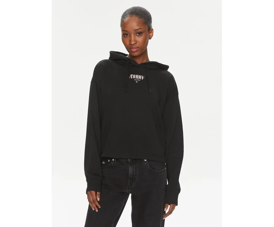 obrazek 1 Tommy Jeans Bluza Essential Logo DW0DW17797 Czarny Relaxed Fit