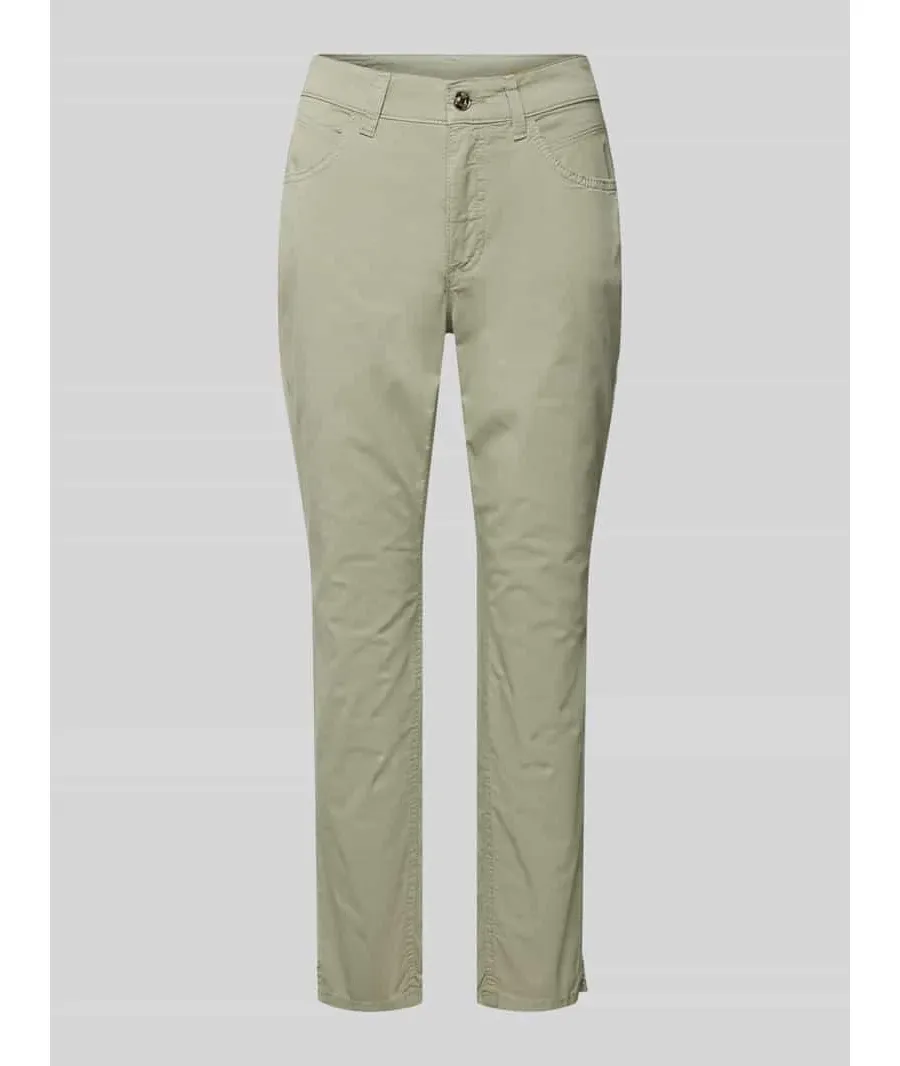 obrazek 1 Jeansy o kroju slim fit w jednolitym kolorze model ‘MELANIE’