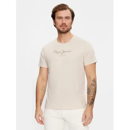 Zdjęcie Pepe Jeans T-Shirt Eggo N PM508208 Beżowy Regular Fit