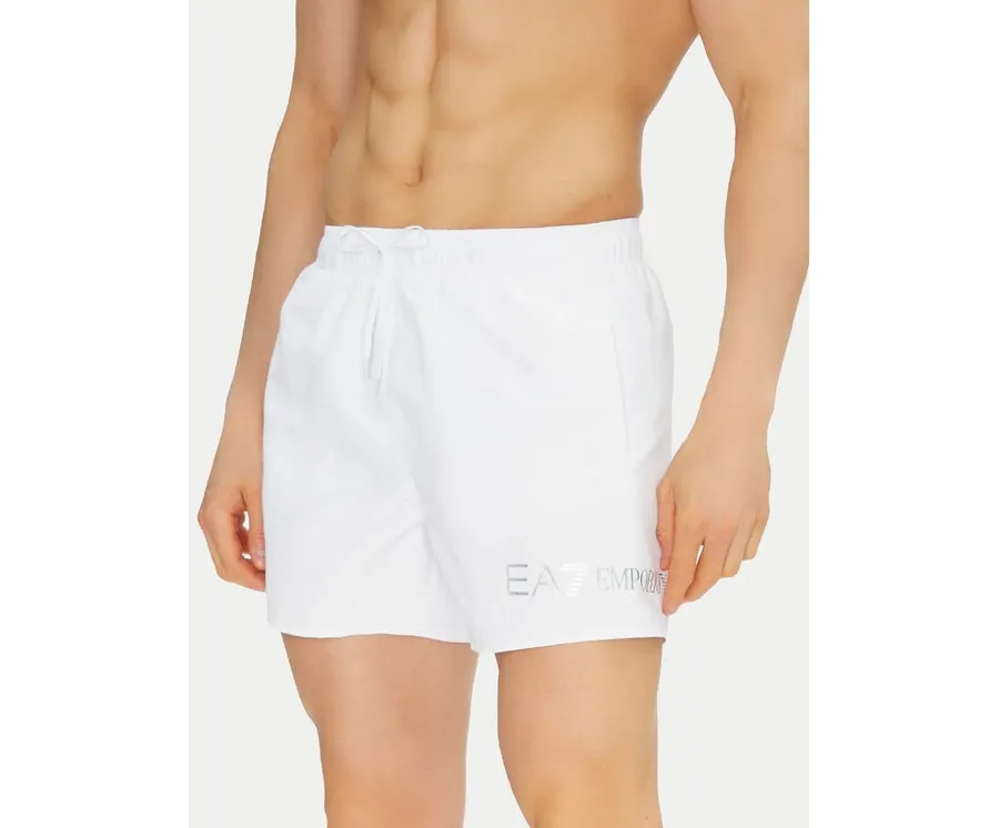 obrazek 1 EA7 Emporio Armani Szorty kąpielowe 7M000519 AF13049 M0076 Biały Regular Fit