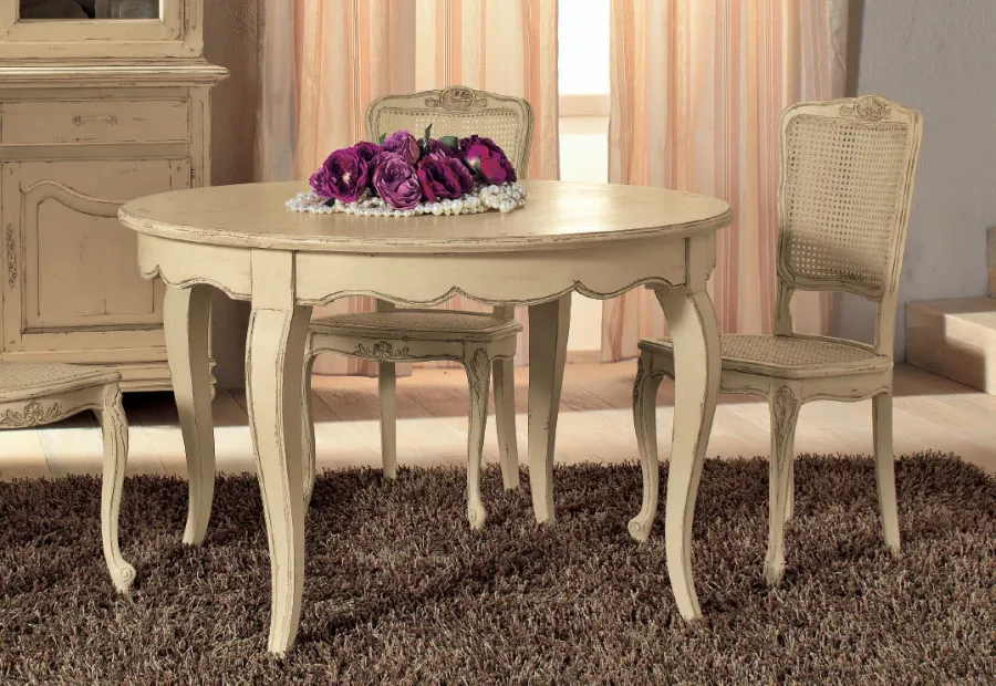obrazek 1 Prowansalski okrągły stół z przedłużeniem - Interiors Italia