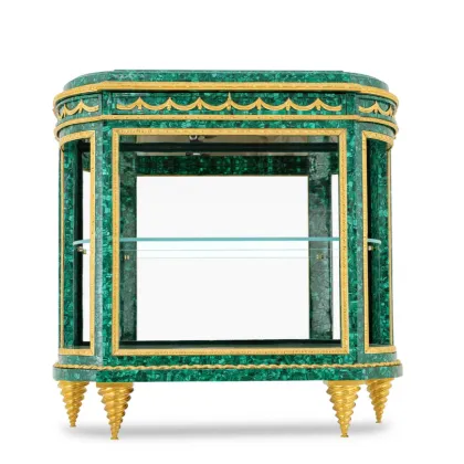 Zdjęcie Piękny deserowy stolik-konsola z malachitu