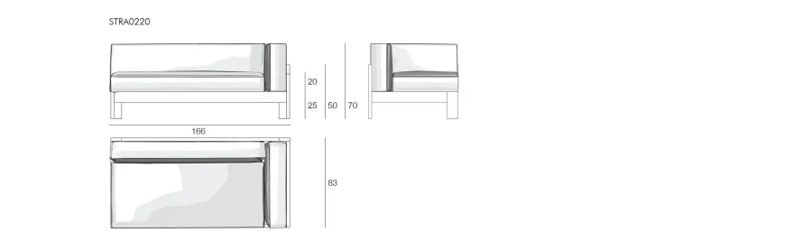 obrazek 7 Stylowa sofa – moduł prawy, rogowy Saint Raphael