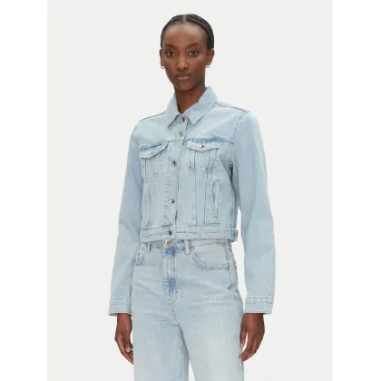 Zdjęcie Patrizia Pepe Kurtka jeansowa 8O0170/D1WZB-CA49 Niebieski Regular Fit