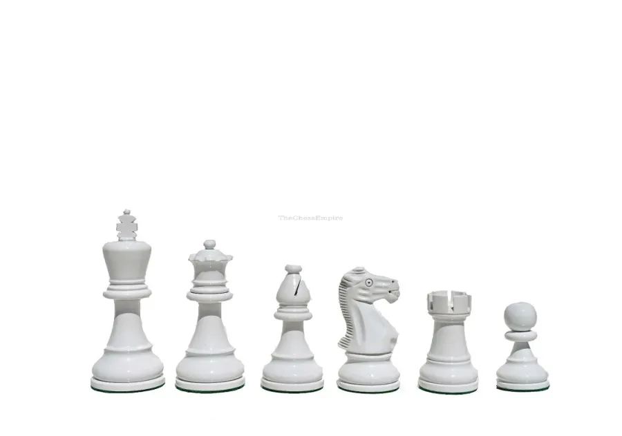 obrazek 2 Pomarańczowo-białe pionki do królewskiej gry idealne na podarunek - The Chess Empire