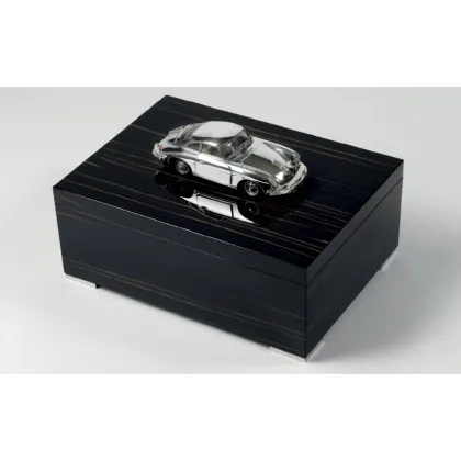 Picture Original men's box with a silver-plated car
