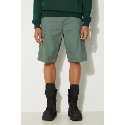 Zdjęcie Carhartt WIP szorty bawełniane Regular Cargo kolor zielony I028246.29N02