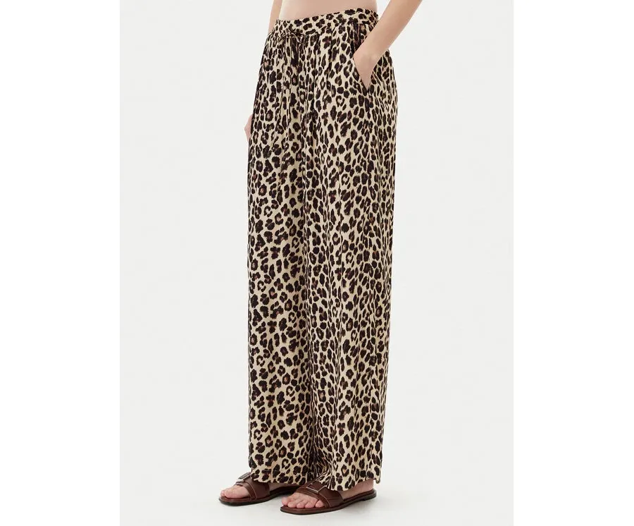 obrazek 1 ViCOLO Spodnie materiałowe TD1432 Beżowy Relaxed Fit