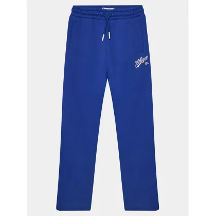 Zdjęcie Tommy Hilfiger Spodnie dresowe Hilfiger Script Wide Sweatpant KG0KG07751 Niebieski Regular Fit