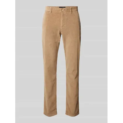 Zdjęcie Spodnie sztruksowe o kroju modern fit ze szlufkami na pasek model ‘Matthew’