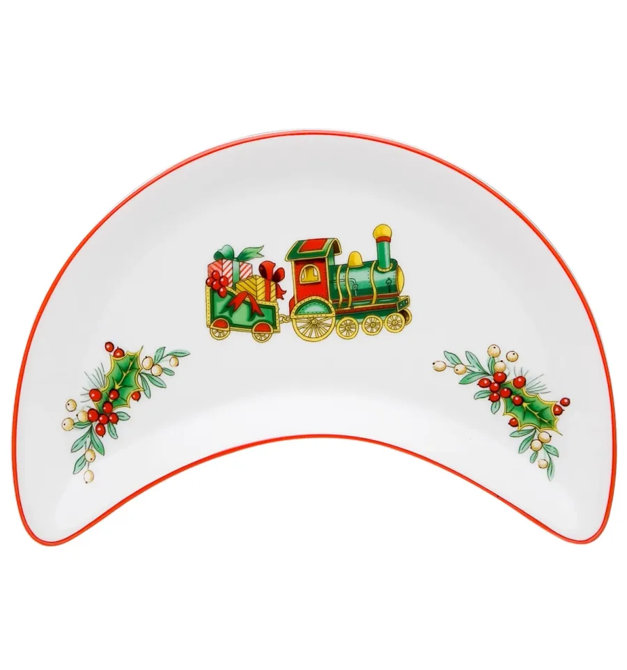 obrazek 5 Zestaw 6 talerzy na sałatkę z porcelany z kolekcji Christmas Magic inspirowanej Londynem - Vista Alegre