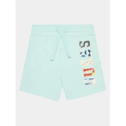 Zdjęcie Guess Szorty sportowe N4GD04 KA6R3 Niebieski Relaxed Fit