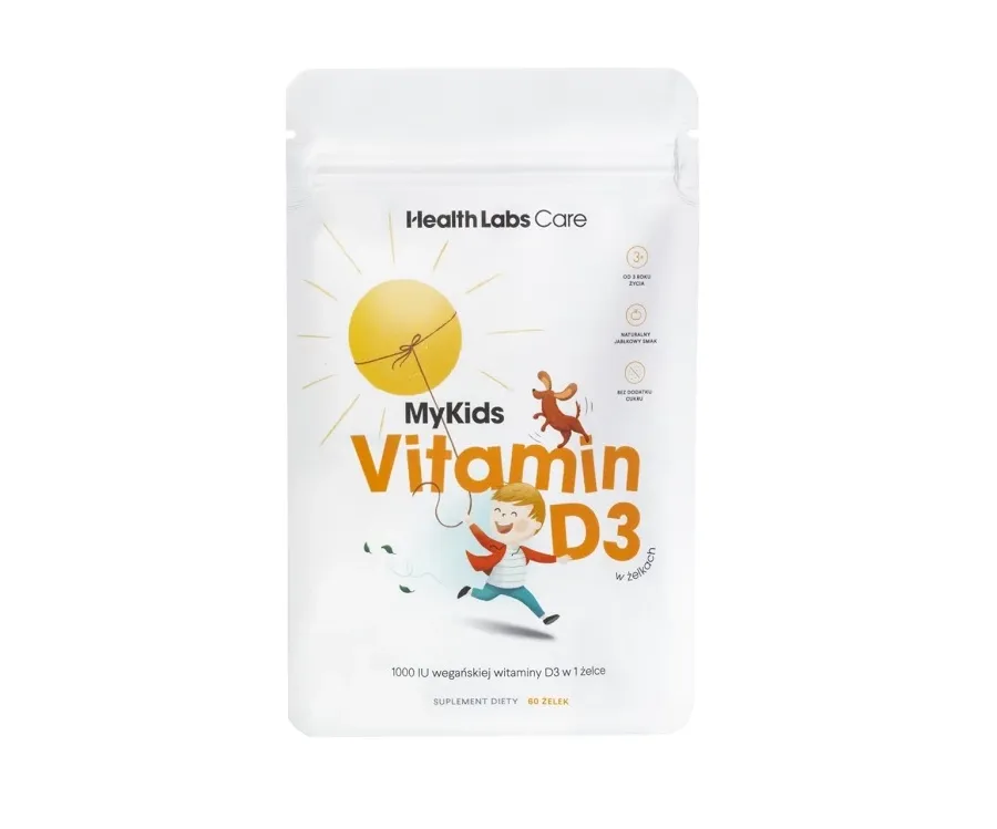 obrazek 1 Health Labs Care, MyKids Vitamin D3, Wegańska witamina D3 w żelkach dla dzieci