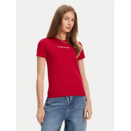 Zdjęcie Guess Jeans T-Shirt W4YI01 J1314 Czerwony Slim Fit