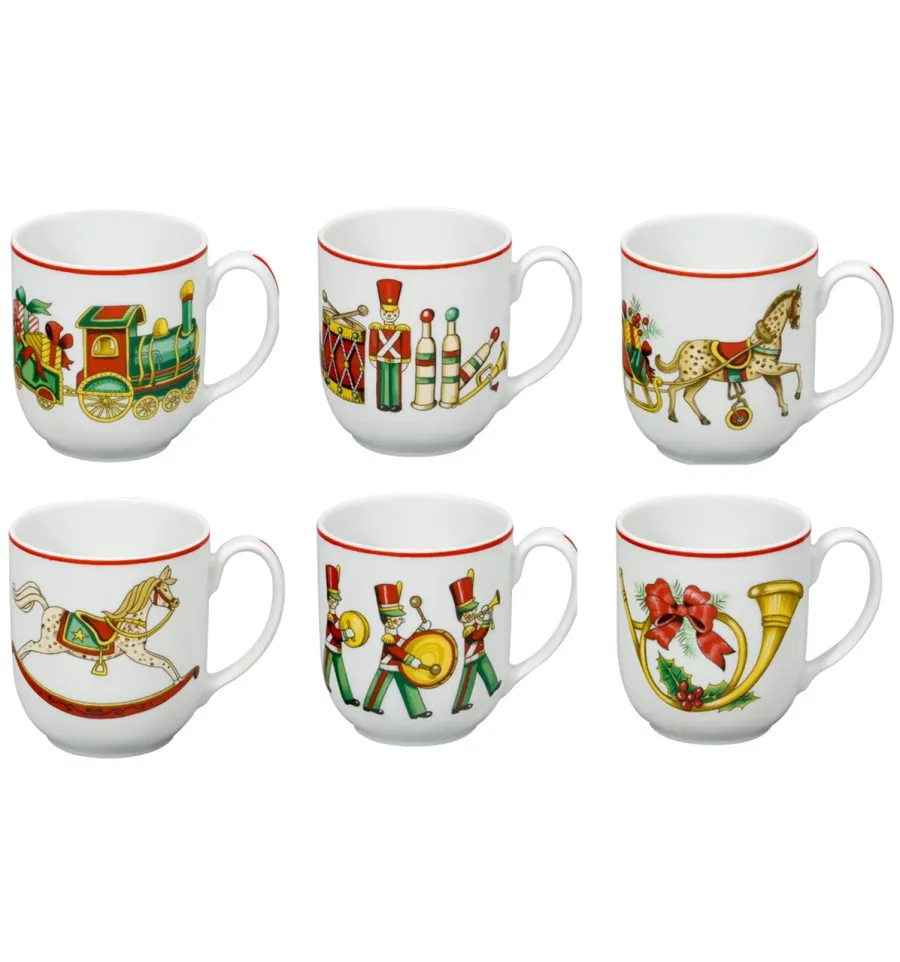 obrazek 1 Zestaw 6 kubków z porcelany z kolekcji Christmas Magic - Vista Alegre