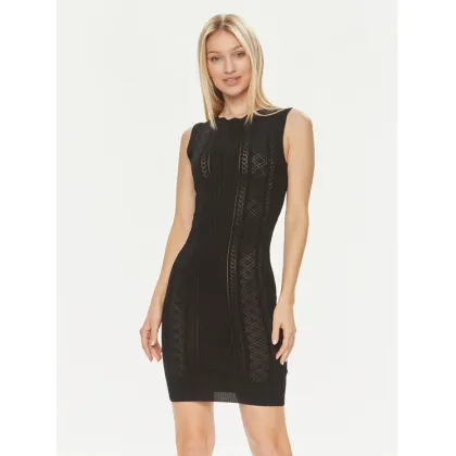 Zdjęcie Guess Sukienka dzianinowa Es Sl Adaline W4GK11 Z2U00 Czarny Slim Fit