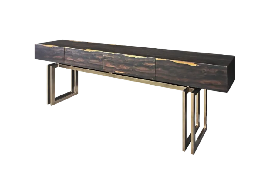 picture 4 Avant-garde console with a wooden top - Gansk