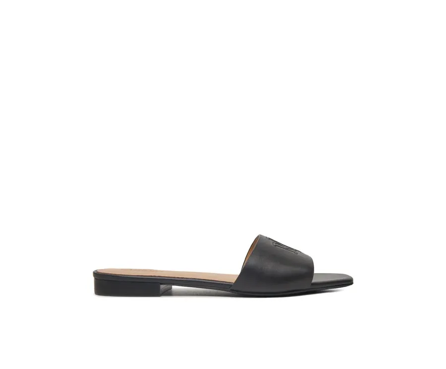 obrazek 1 LAUREN RALPH LAUREN Klapki Everley 802959142001 Czarny