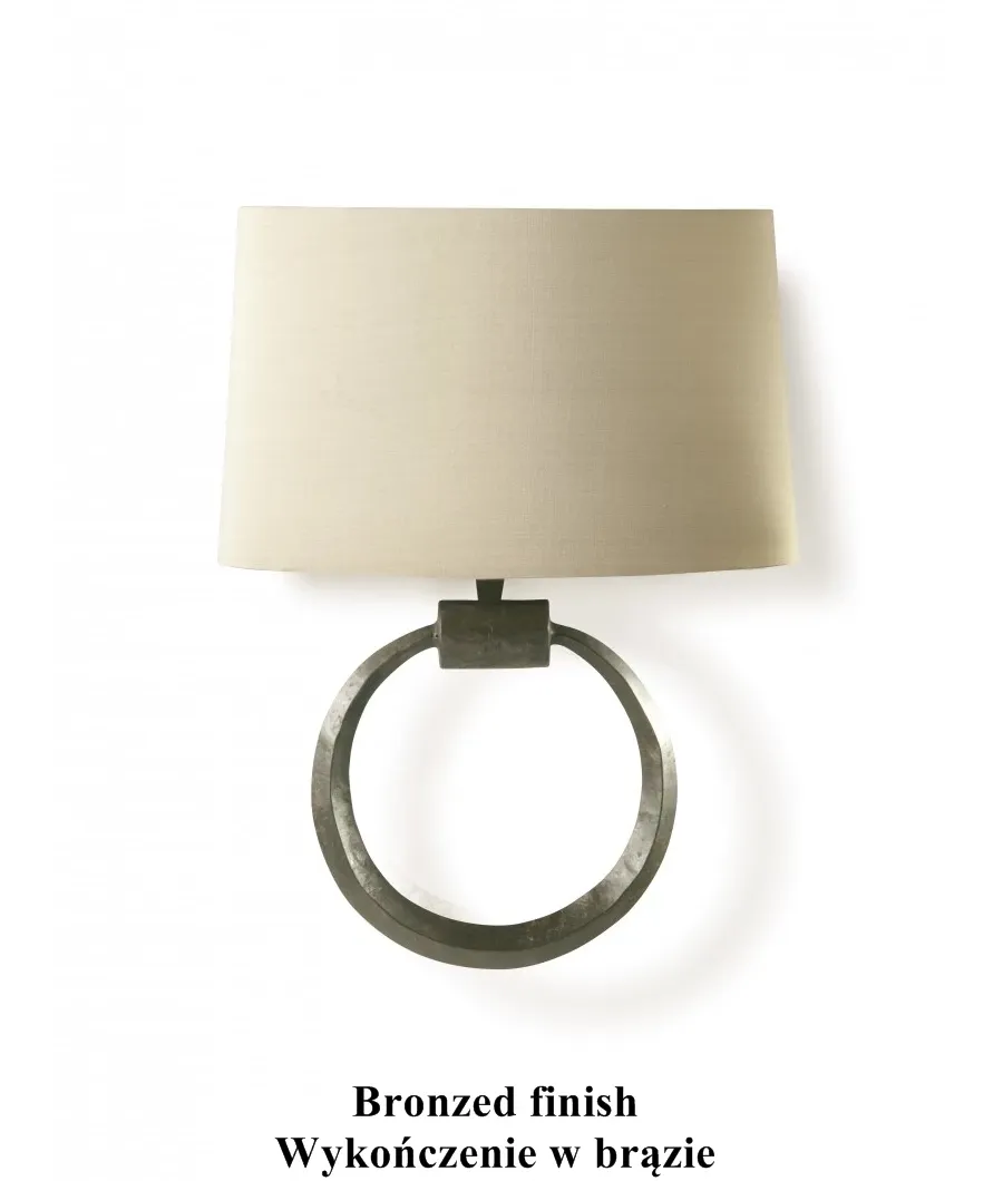 obrazek 2 Ekskluzywna lampa ścienna z kutej stali do holu