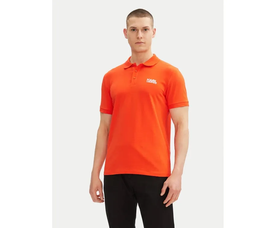 obrazek 1 KARL LAGERFELD Polo 745088 552235 Czerwony Regular Fit