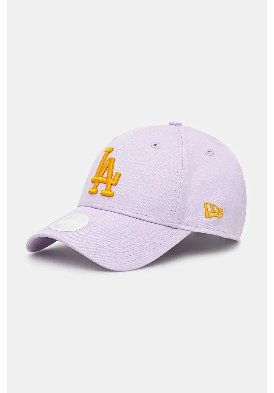 obrazek 1 New Era czapka z daszkiem bawełniana ESS 9FORTY® LOS ANGELES DODGERS kolor fioletowy z aplikacją 60565238