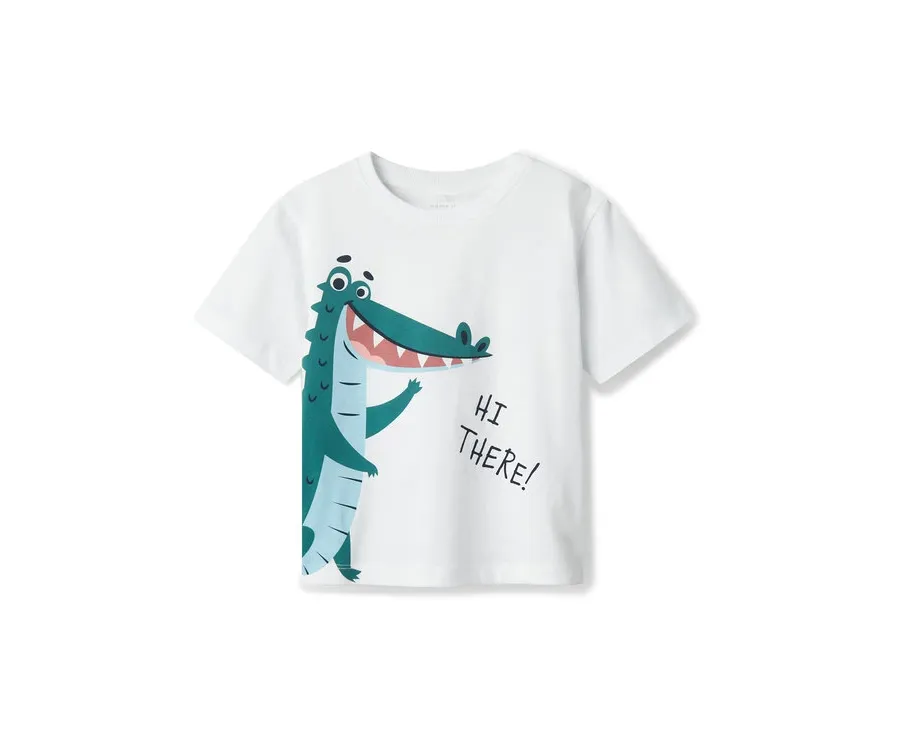 obrazek 1 NAME IT T-Shirt Helge 13238145 Biały Regular Fit