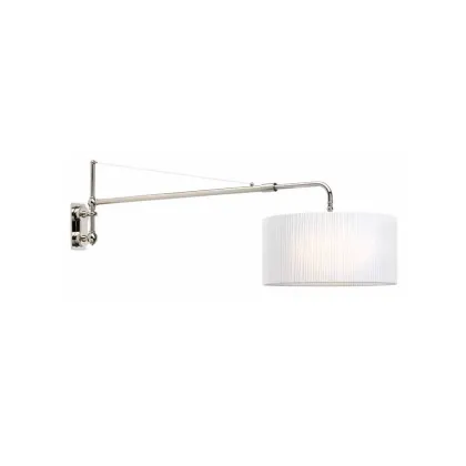 Zdjęcie Designerska lampa ścienna z przedłużanym ramieniem z abażurem