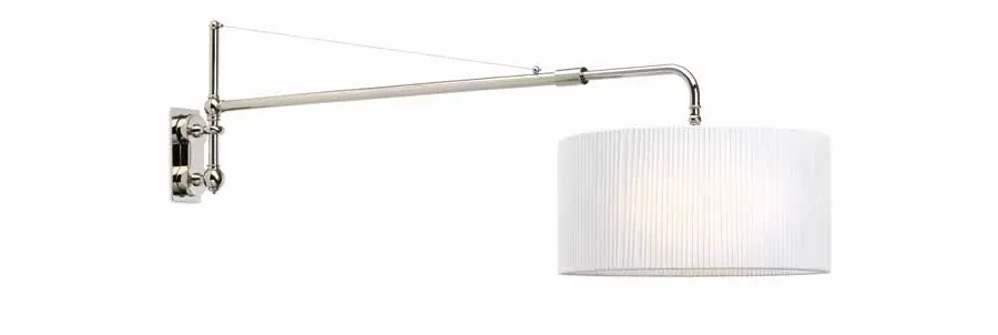 obrazek 1 Designerska lampa ścienna z przedłużanym ramieniem z abażurem