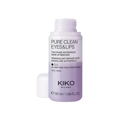 Zdjęcie KIKO Milano Pure Clean Eyes & Lips Mini Płyn do demakijażu 50 ml